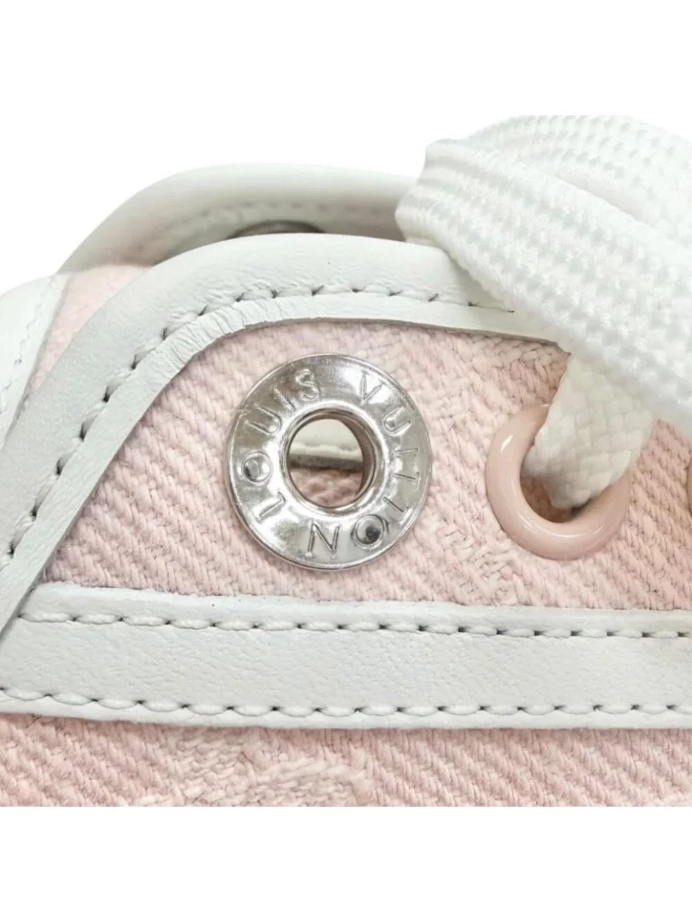 Louis Vuitton LV Lagoon Monogram Denim Rose Low-Top Sneakers Pink